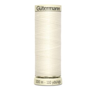 Gutermann sew all thread shade 1 Ivory