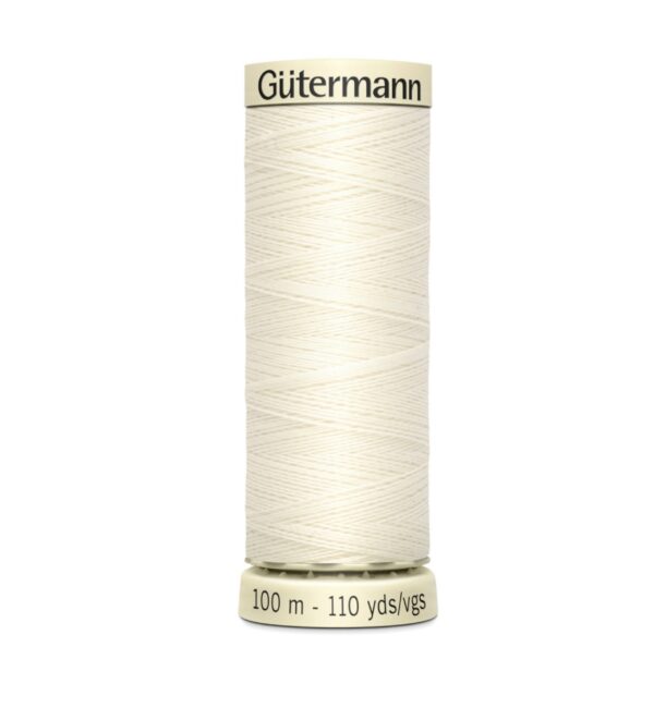 Gutermann sew all thread shade 1 Ivory