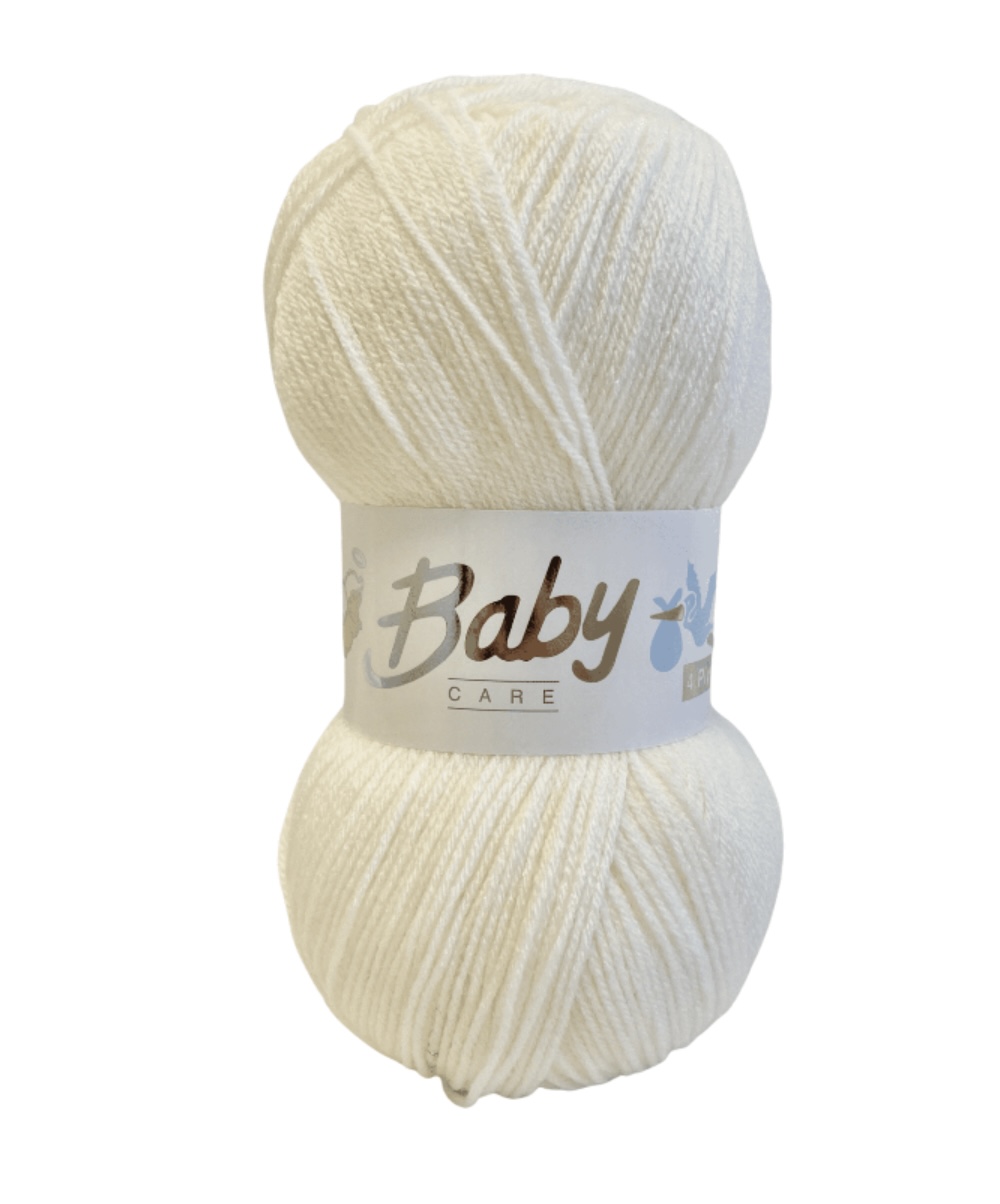 Woolcraft Baby Care 4PLY 100g Cream | Haberdashery And Fabric Shop