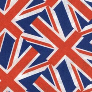 Union Jack Printed on 100% Cotton Fabric.