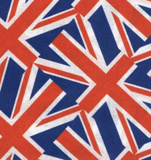 Union Jack Printed on 100% Cotton Fabric.