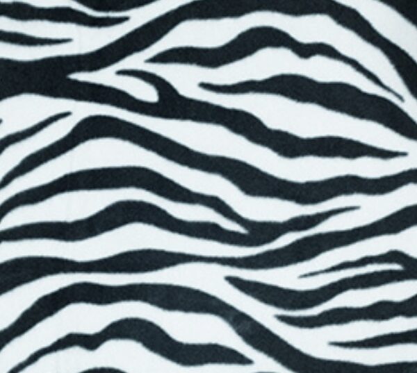 Zebra print fleece material uk