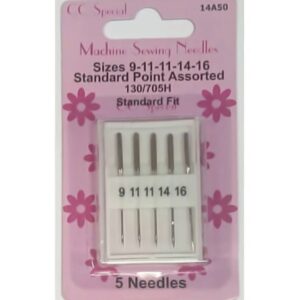 5 Sewing Machine Needles 9-16 (70-100)