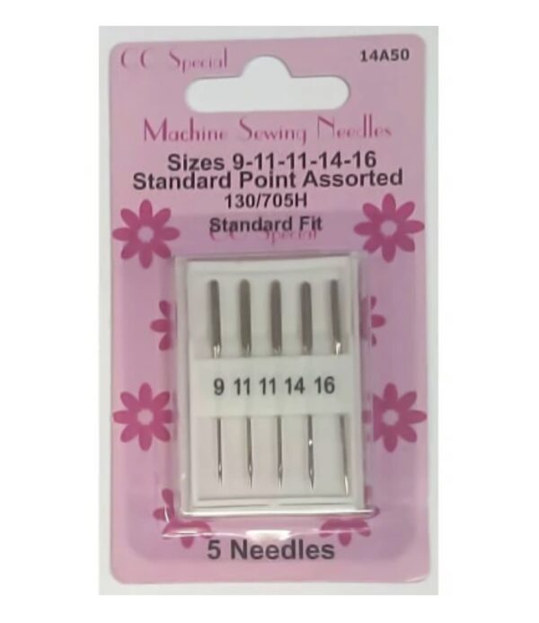 5 Sewing Machine Needles 9-16 (70-100)