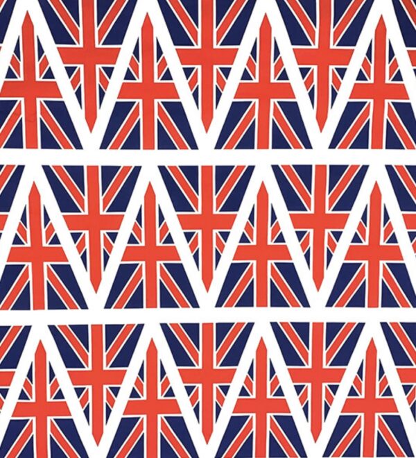 Union Jack Coronation Bunting 100% Cotton