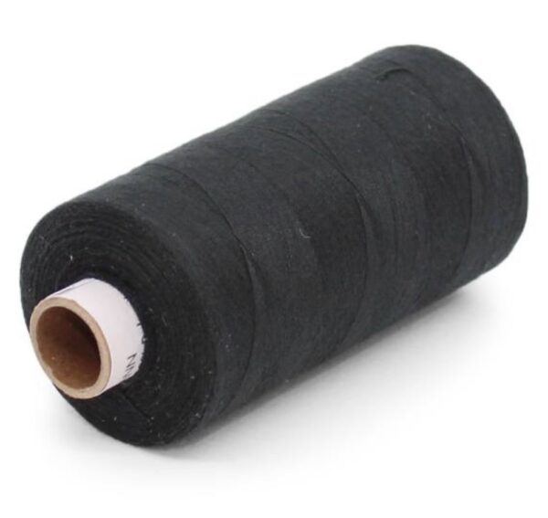 Black 1000yd polyester sewing thread