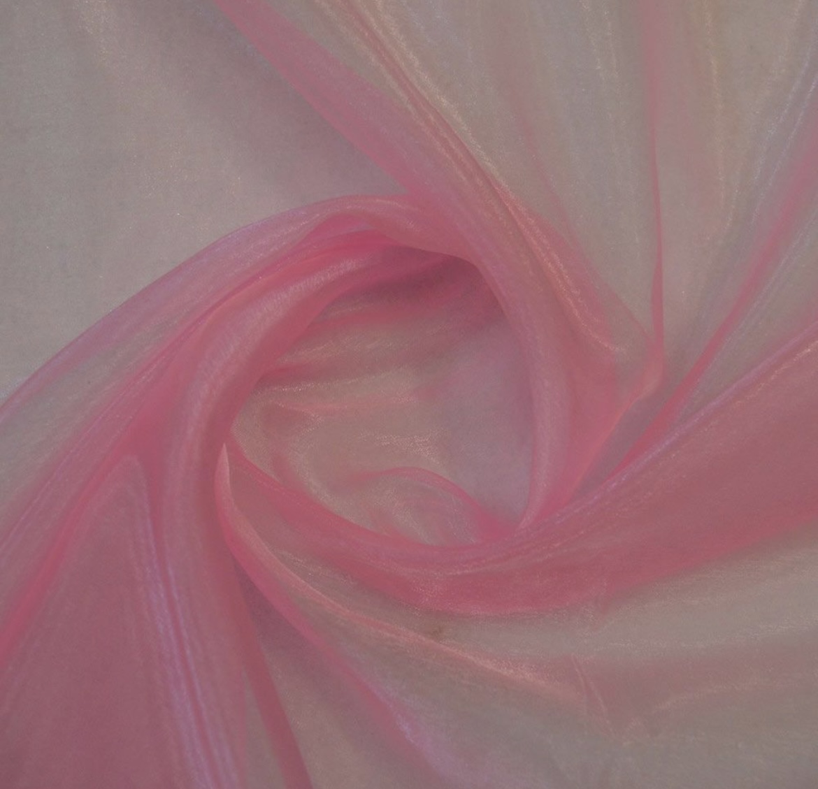 Pink Organza Material Fabric