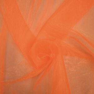 Fluorescent Orange Organza Material