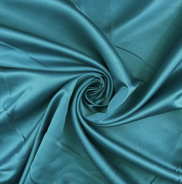 Teal Duchess Satin Material