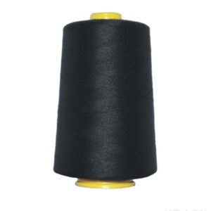 Black 5000yds overlocker cotton thread