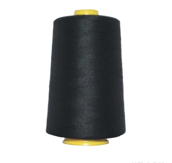 Black 5000yds overlocker cotton thread