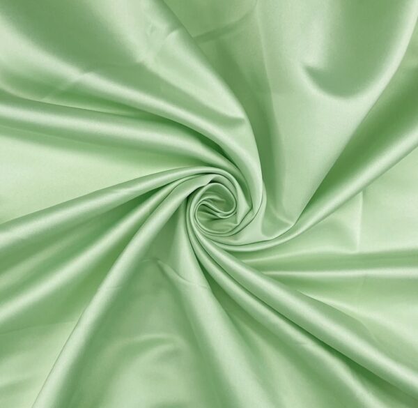 Duchess Satin mint green fabric