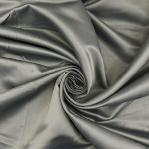 Dark Grey Duchess Satin Material