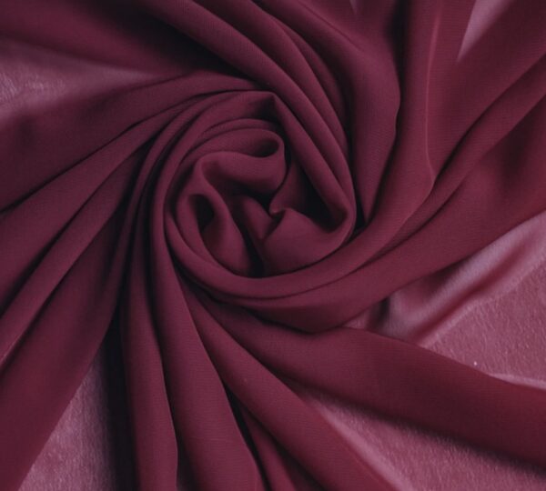 Burgundy organza fabric