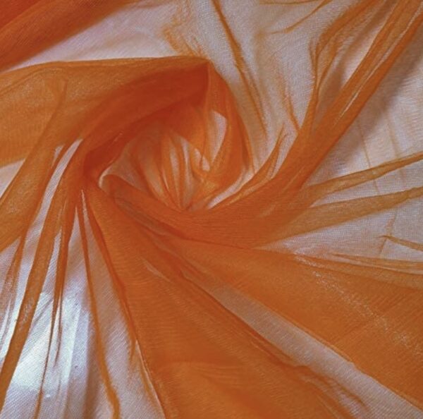 Orange Organza Fabric