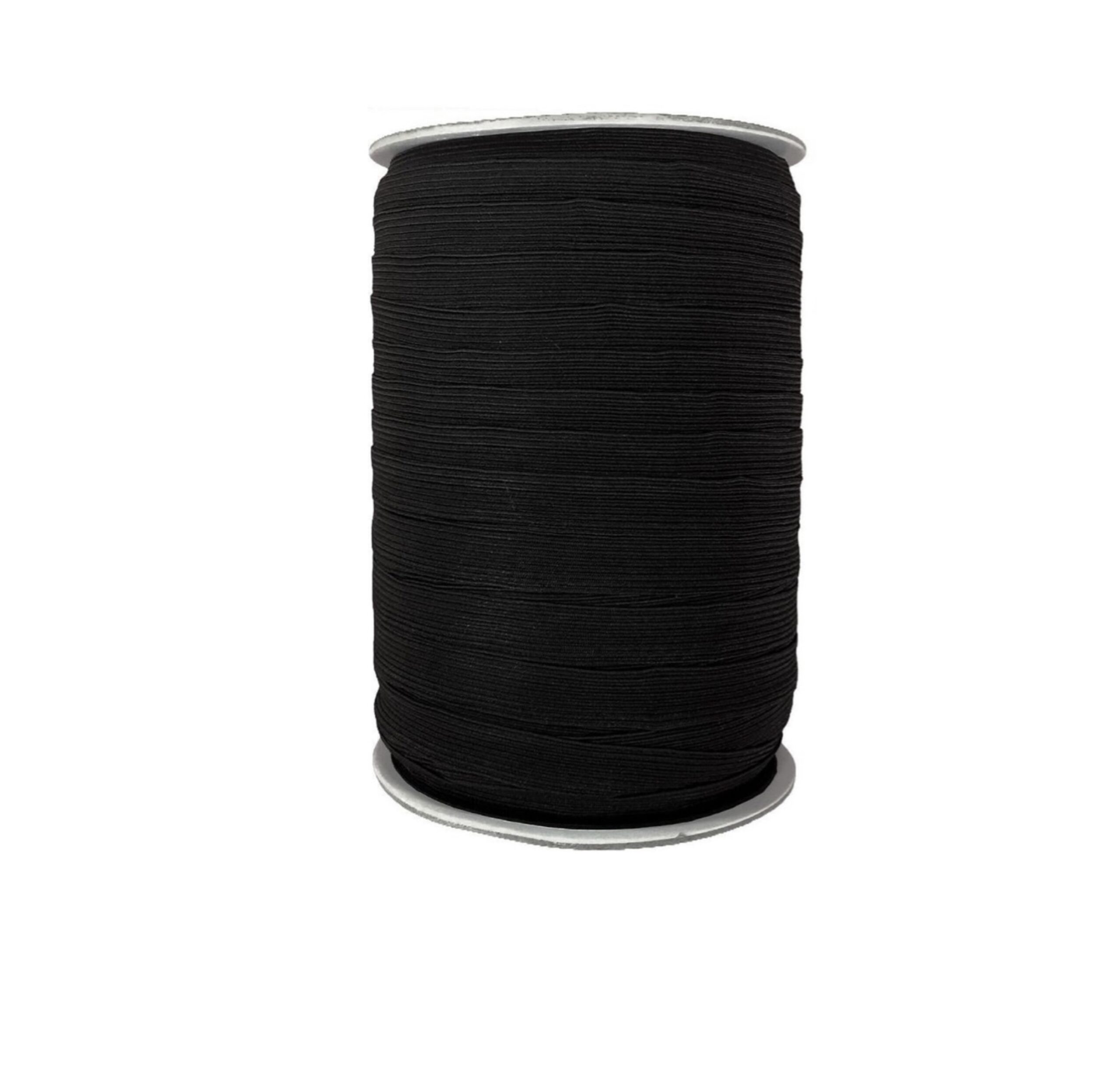 Black 16 Cord Elastic Haberdashery Black 1/2" 12mm Elastic