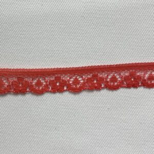 red lace trim 10mm