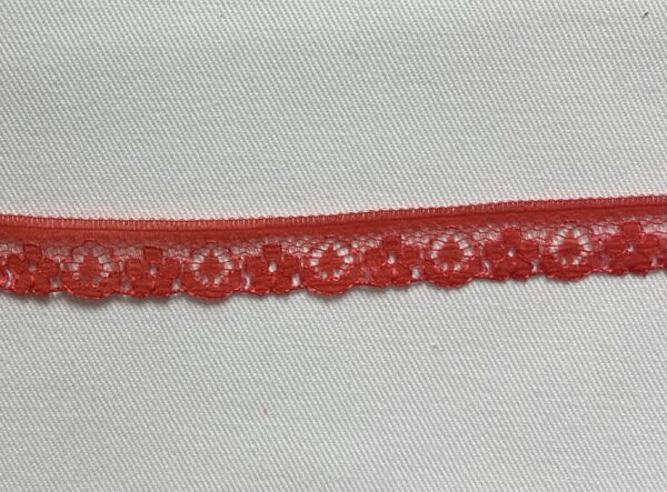 red lace trim 10mm