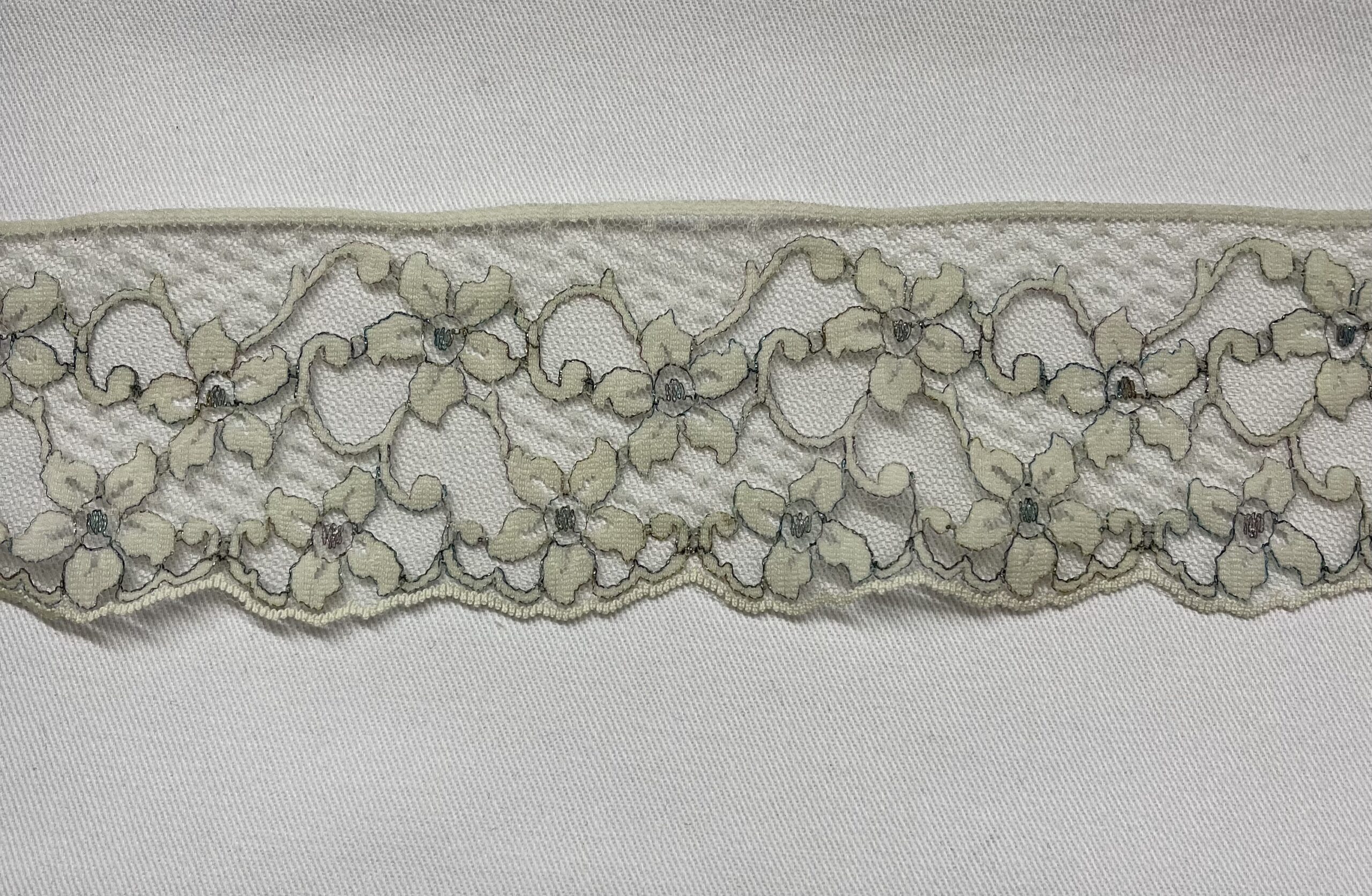 Flower nylon lace trim 65mm flower lace trim