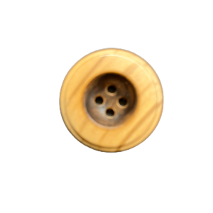 Wooden Round Button Dark Middle 30mm