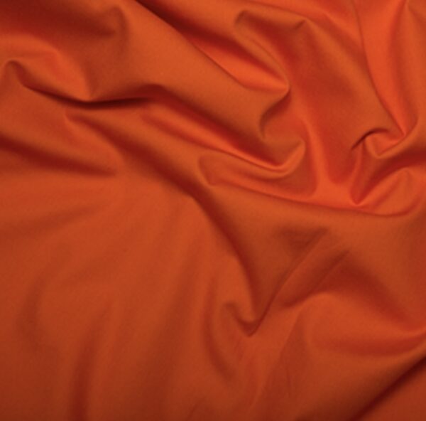 Orange 100% Cotton Poplin Fabric