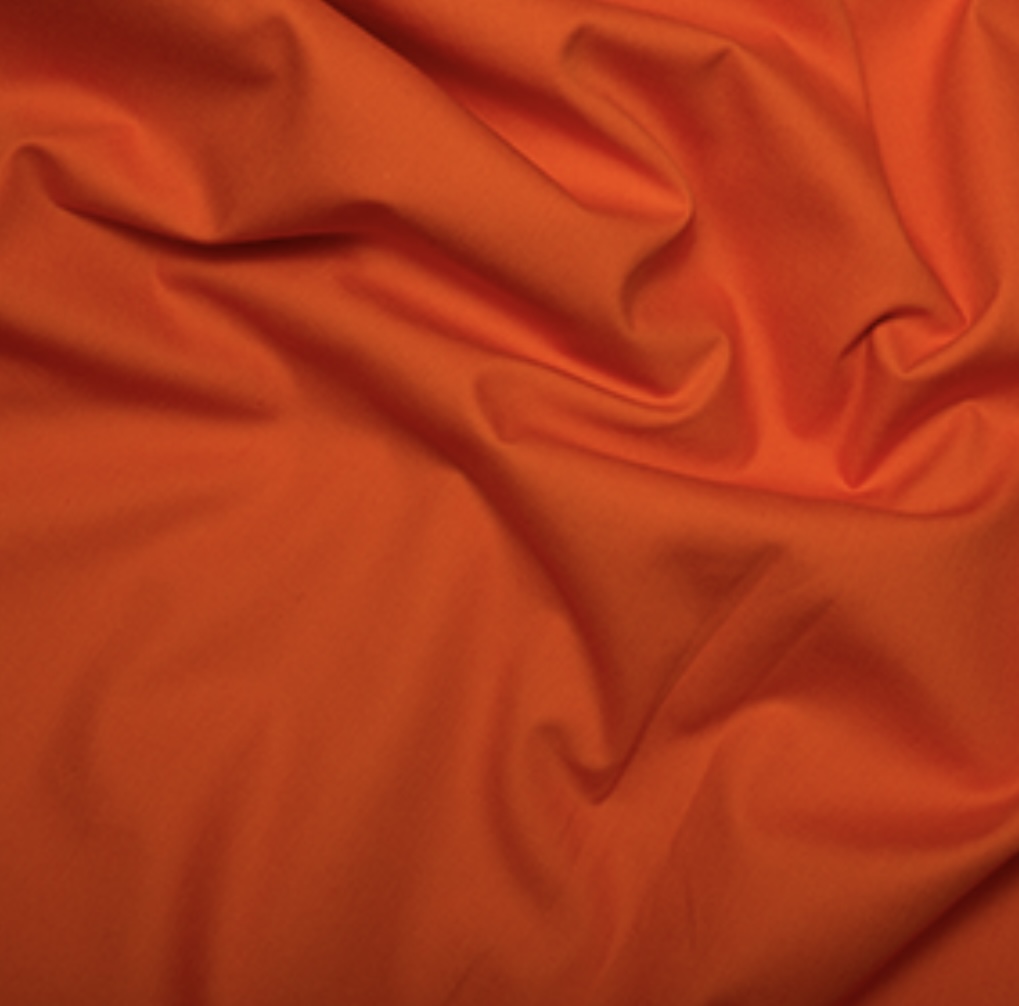 Orange 100% Cotton Poplin Fabric