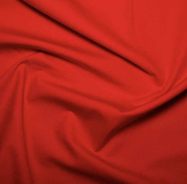 Red 100% Cotton Poplin Fabric