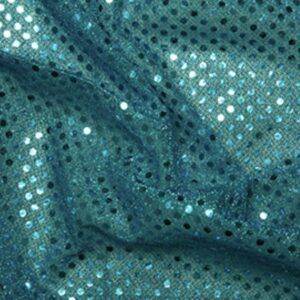 Turquoise 3mm Sequin Fabric