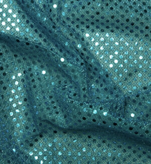 Turquoise 3mm Sequin Fabric