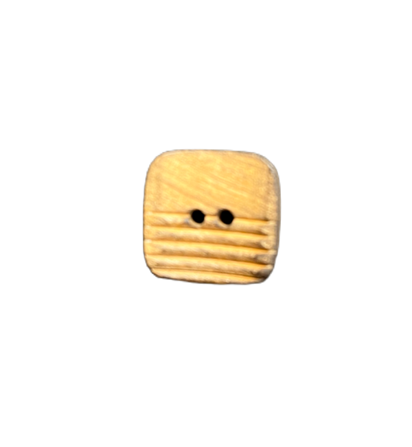 Wooden Square Button 28mm