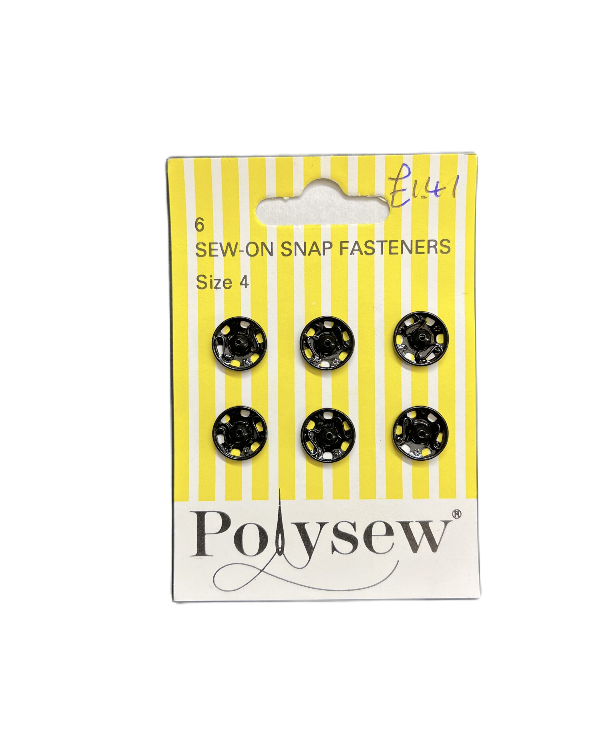 865734F9-30B8-4CE3-9B48-E31EBF87B721 Polysew Black Sew On Snap Fasteners 6 x size 4