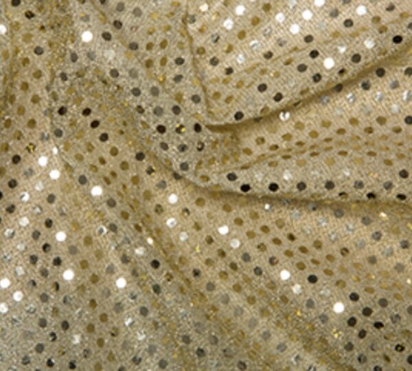 Gold 3mm Sequin Fabric