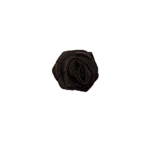 Black ribbon roses