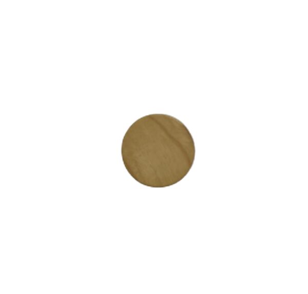 Wooden Solid Round Shank Button 20mm