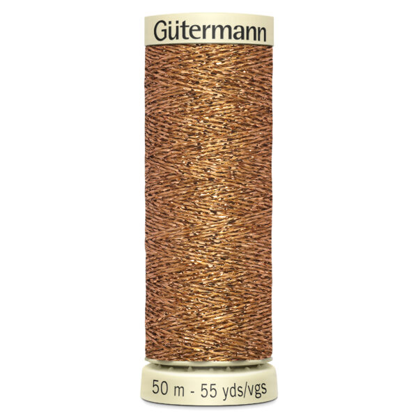 Gold 50m Gutermann Metallic Thread 36