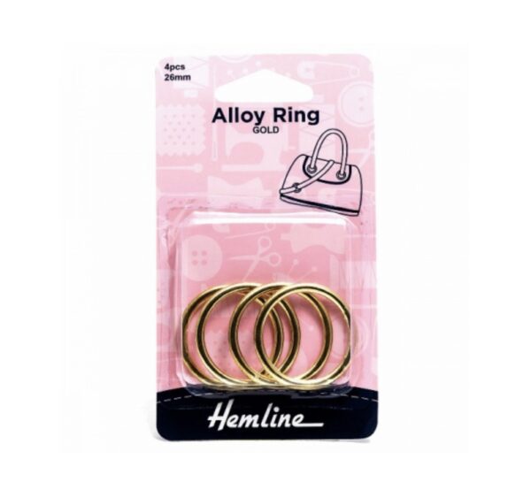 4 Bag Making Gold Alloy Rings 26mm