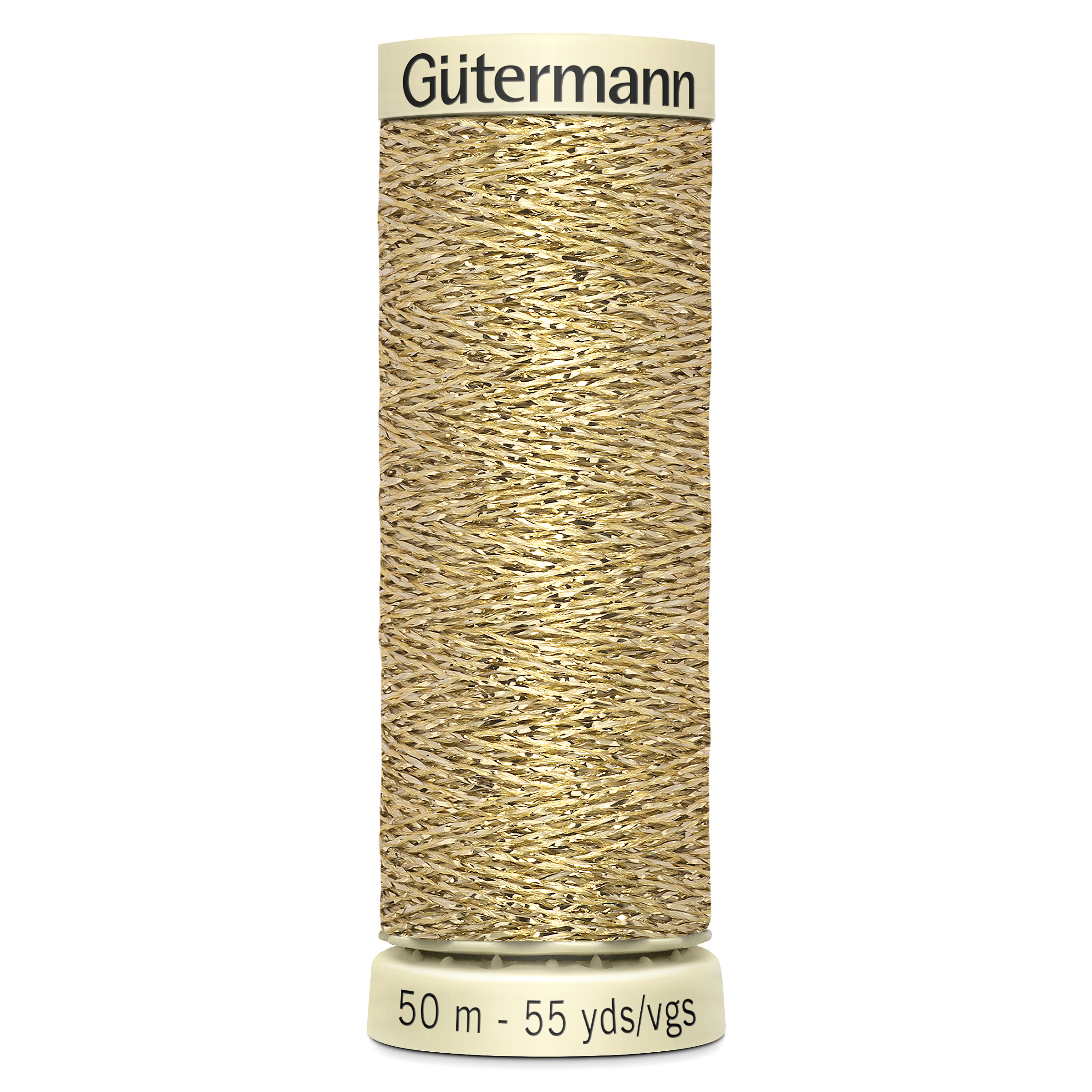 Gold 50m Gutermann Metallic Thread 24