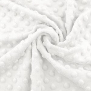 White minky fleece fabric UK