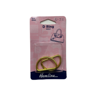 Gold D Rings 2pcs 32mm