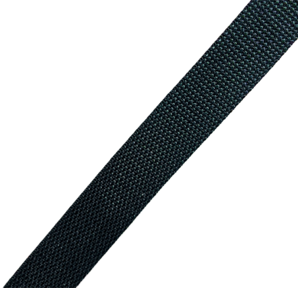 1" Black Polypropylene Webbing