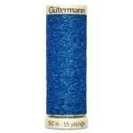 Blue 50m Gutermann Metallic Thread 315