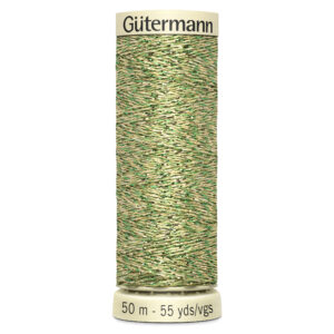 Green 50m Gutermann Metallic Thread 400