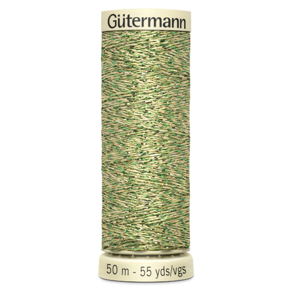 Green 50m Gutermann Metallic Thread 400