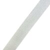 1" White Polypropylene Webbing for bag making.