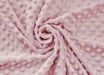 Pink Minky Fleece Fabric UK