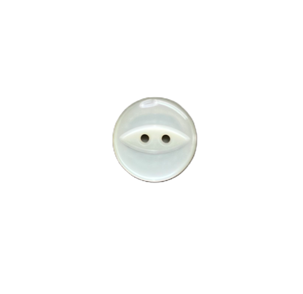 Clear white fish eye buttons