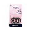 4 x Nickel Black Alloy Rings 26mm for bag making.