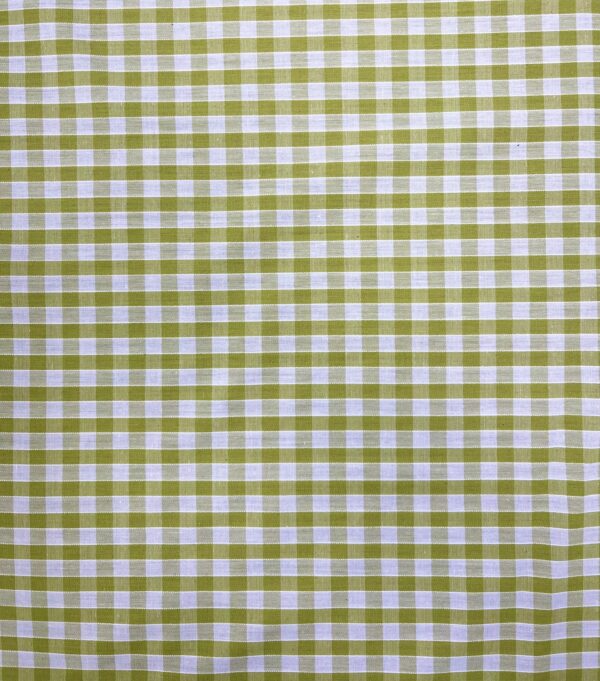 Green Gingham 1/4" Pattern Fabric