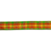 Green Orange & Yellow Tartan Ribbon 40mm