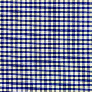 Royal Blue Gingham 1/4" Pattern Fabric